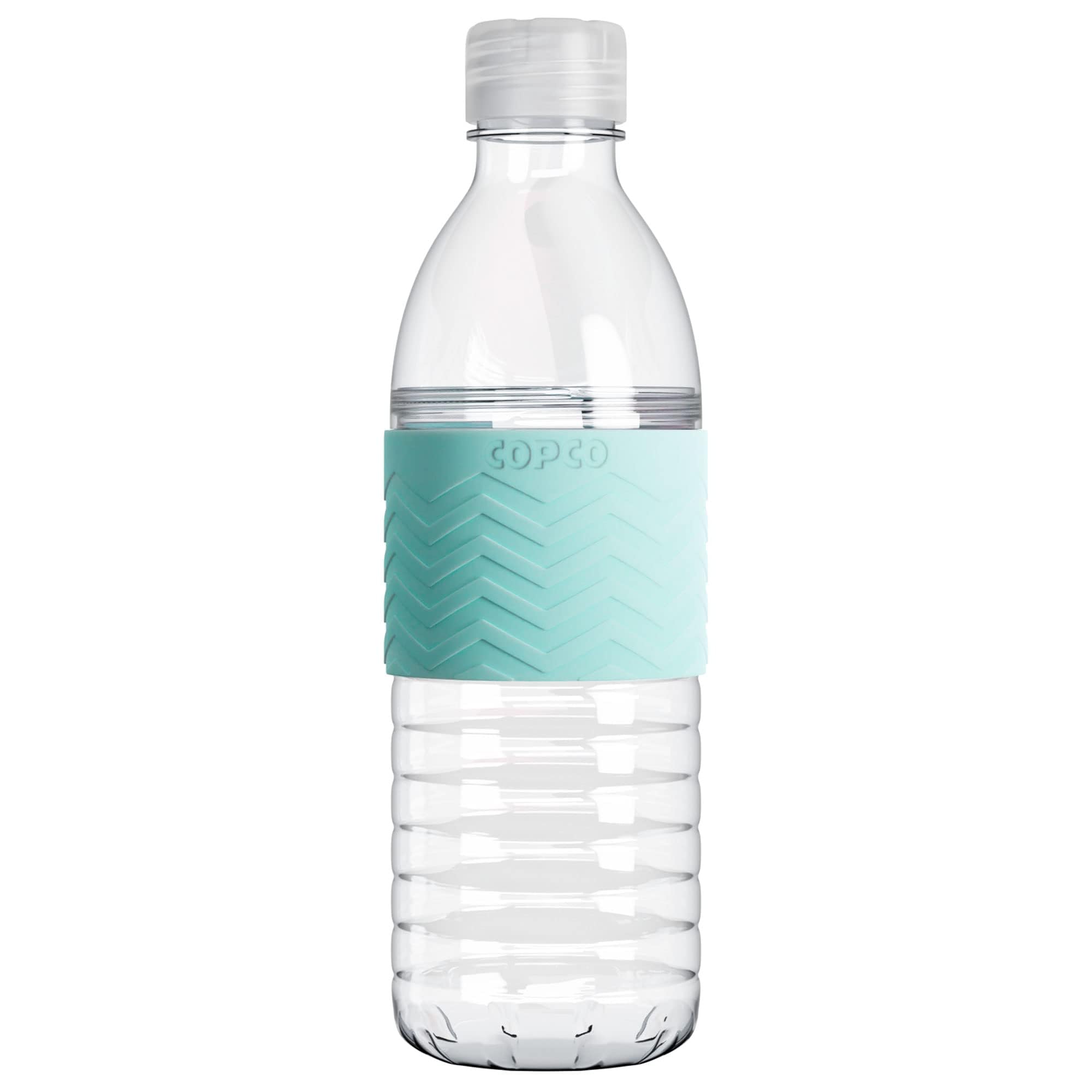 Copco Hydra 16.9 oz Water Bottle with Leak-Proof Lid - Tritan Reusable with Textured Grip Sleeve - BPA-Free, Shatter-Resistant, 