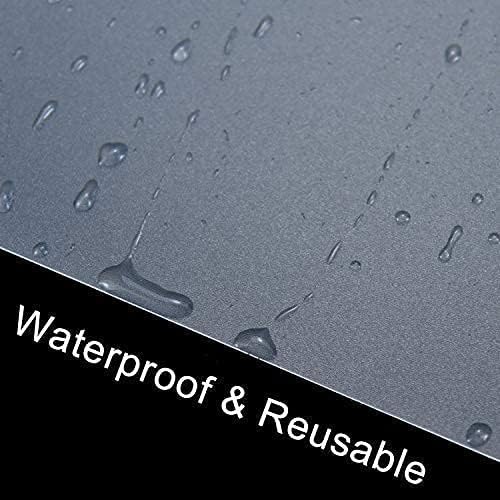 Yoleshy 6 Pcs Plastic Placemats, Heat Resistant Washable Table Mats For Dining, Kitchen (17 ' ' X 11 ' '), Clear