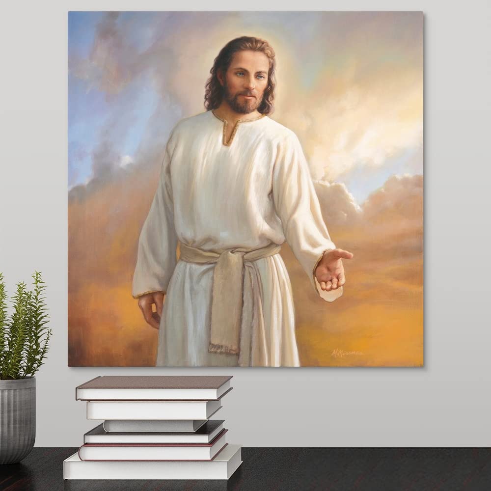 Canvas On Demand I Am Canvas Wall Art Print By Mark Missman, Traditional, Home Decor, Christian, Christianity Artwork, 16''X16''