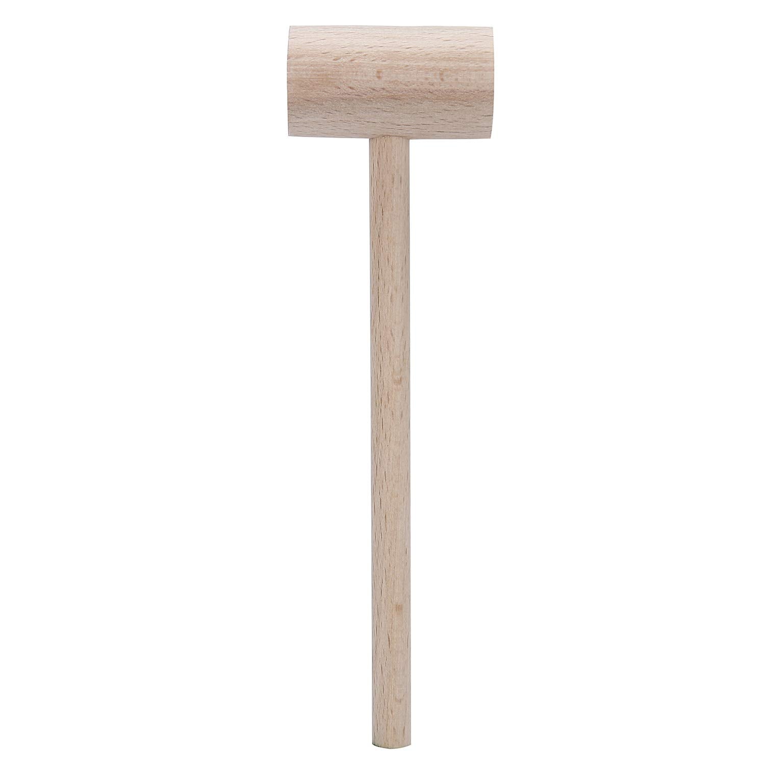 6Pcs Solid Natural Wooden Crab Lobster Mallets Shellfish Hammers, Beechwood