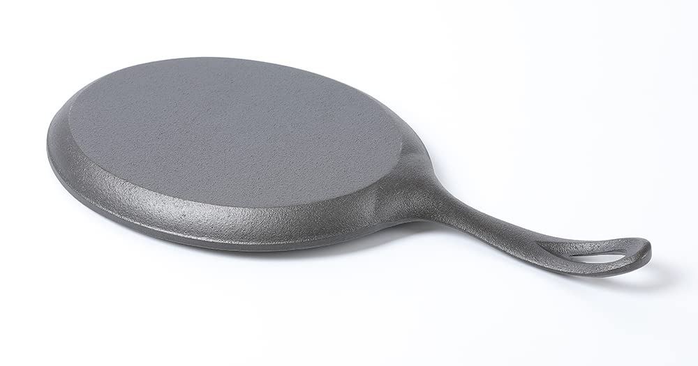 Hawok Cast Iron Fajita Plate Sizzler Pan, Pre-Seasoned Cast Iron Skillet, Set Of 6