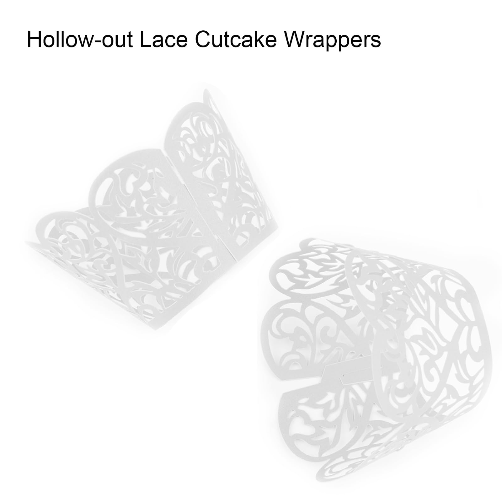 Cosmos 24 Pcs Cupcake Wrappers Cupcake Decorative Liners Cupcake Lace Holders Baking Cake Paper Cover Cups Muffins Cake Tray Cup