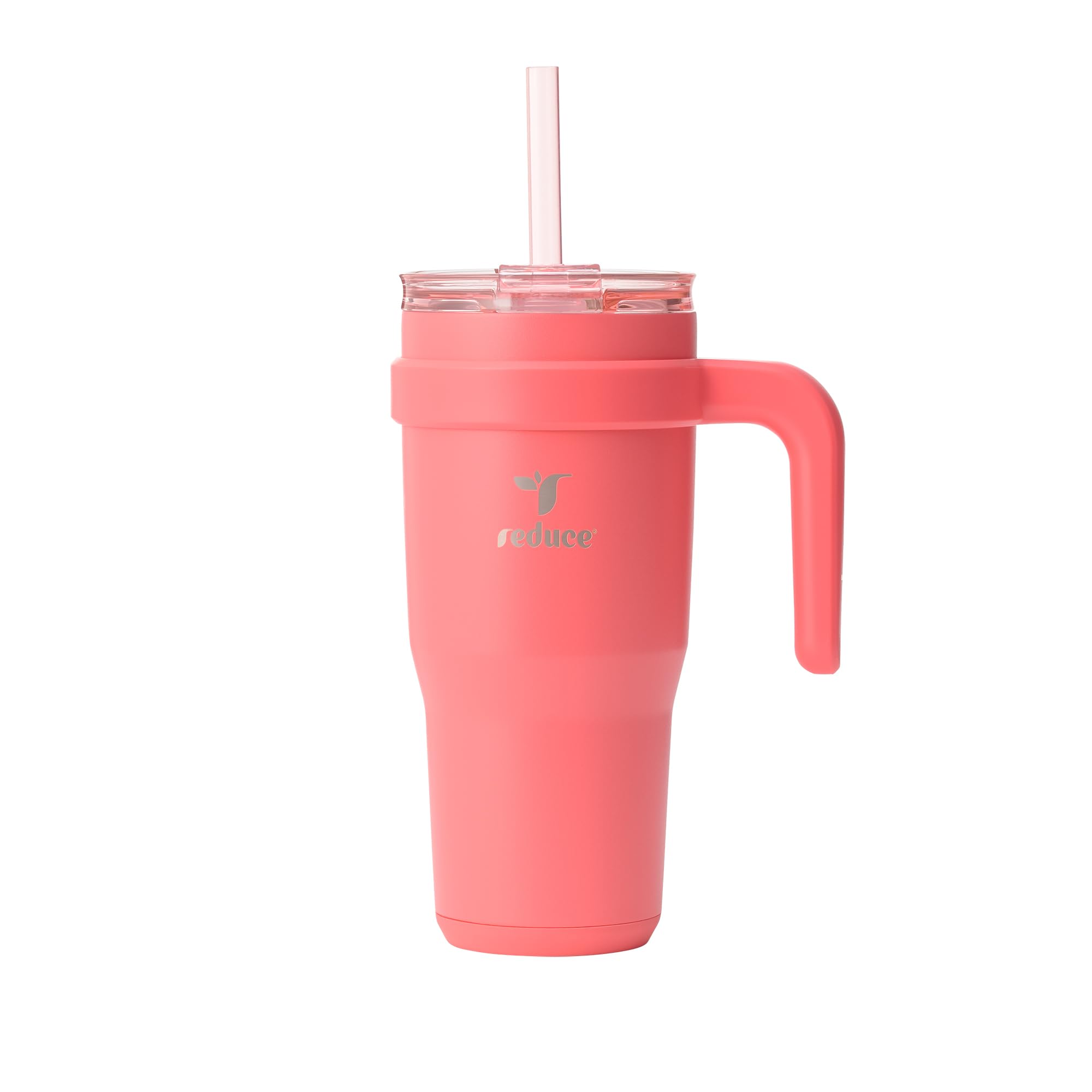 REDUCE 24 oz Stainless Steel Tumbler with Handle - Dual-Wall Vacuum Insulated Travel Mug, Sweat-Proof Lid & Reusable Straw - Kee