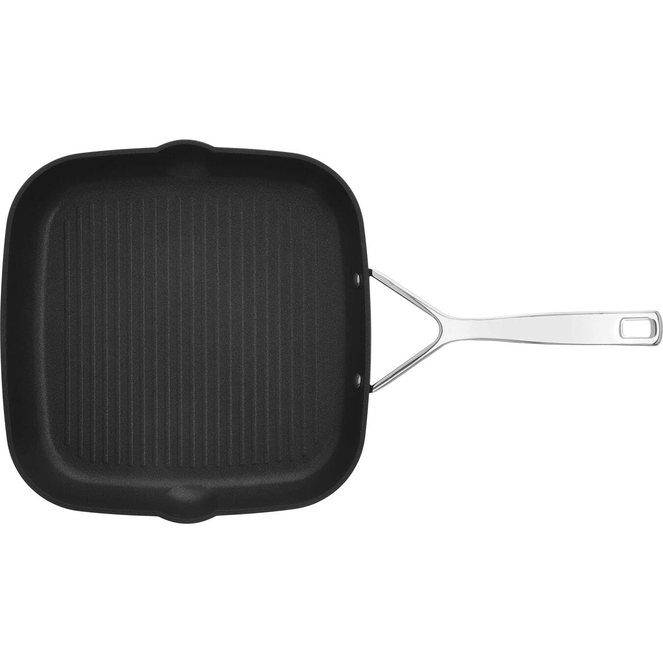 Demeyere AluPro Nonstick Grill Pan, 11-inch Aluminum, Black