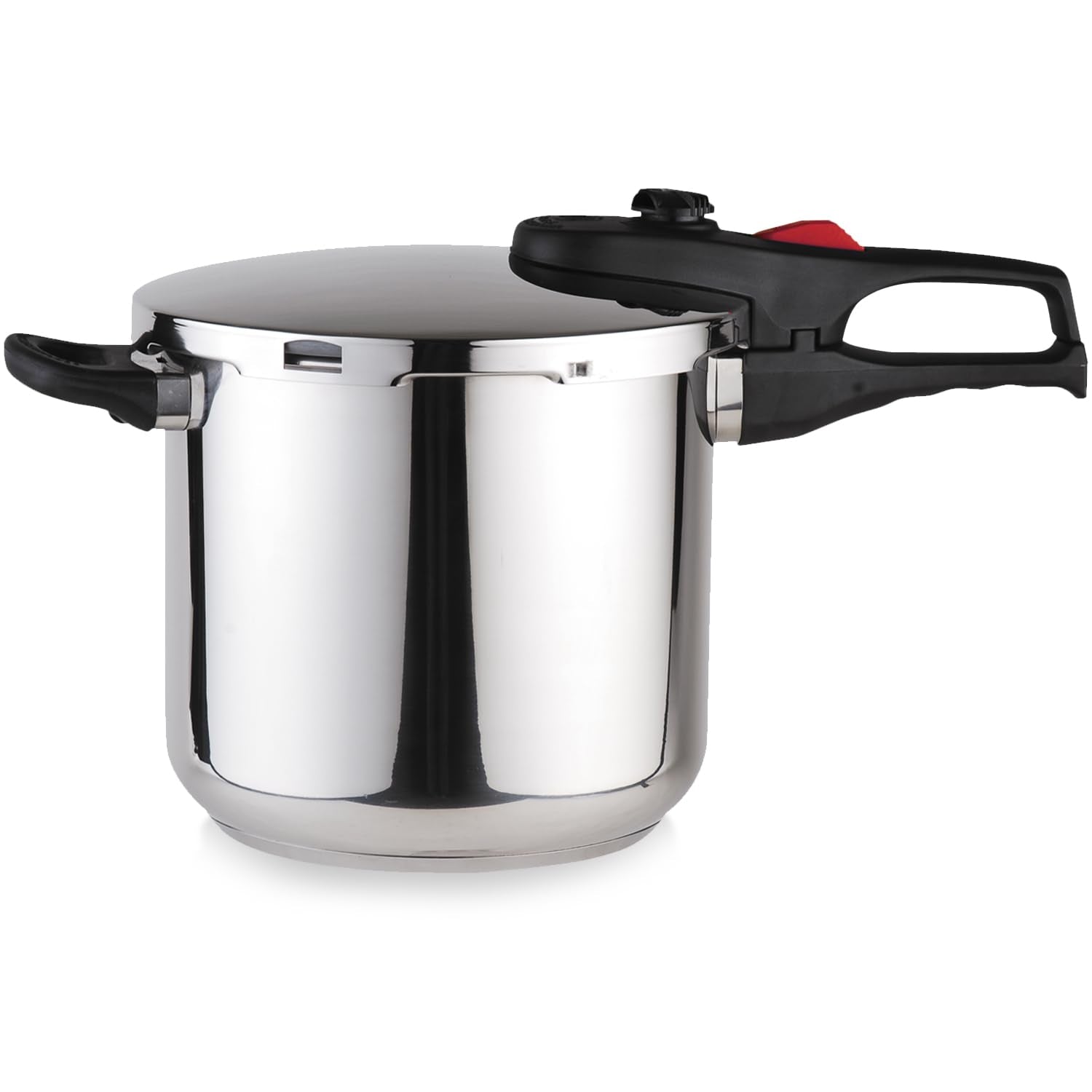Magefesa Practika Plus 8-Quart Stainless Steel Pressure Cooker, Suitable for All Types of Stovetops, 5-Layer Heat Diffuser Botto