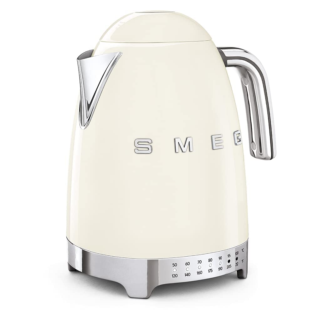 Smeg Cream Stainless Steel 50'S Retro Variable Temperature Kettle