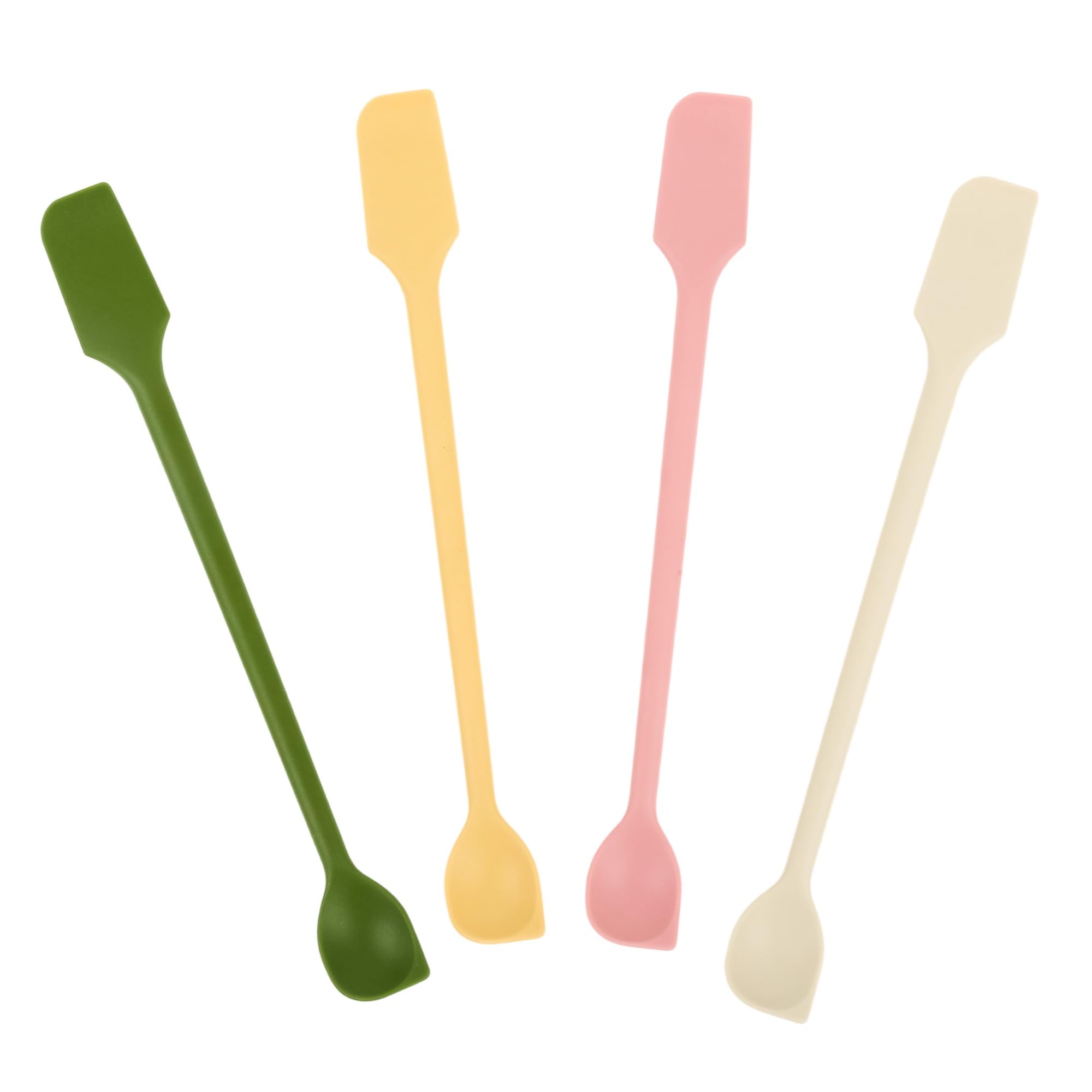 Silicone Jar Scraper Set of 4, DoubleHeaded, 10.2Inch