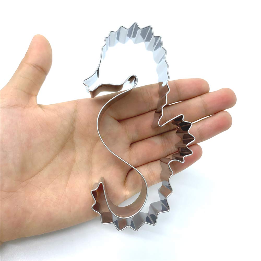 Liliao Seahorse Cookie Cutter - 2.5 X 4.4 Inches - Stainless Steel