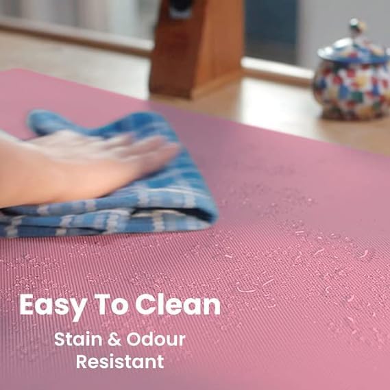 ElastPro (45cmX3m) Magenta Food Grade EVA Anti Slip MatSheet for Fridge, Kitchen, Drawer, Shelf Liner, Table (Diamond Texture, M