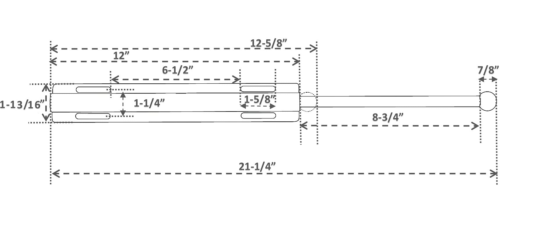 12'' Valet Rod Standard For Closet Oil Rubbed Bronze Ob Metal