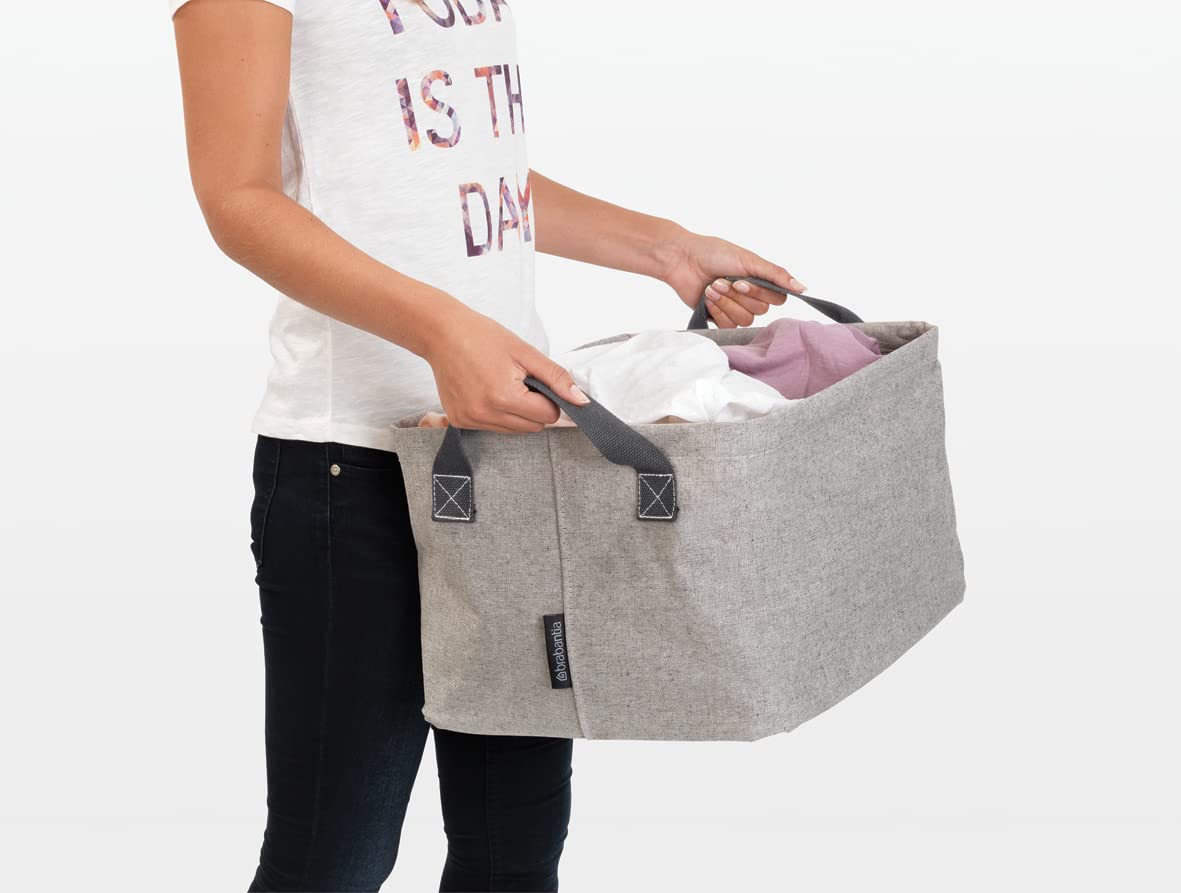 Brabantia - Foldable Laundry Basket - Compact Storage Box - Water Resistant Coating - Multi-Functional - Laundry Hamper - Bathro