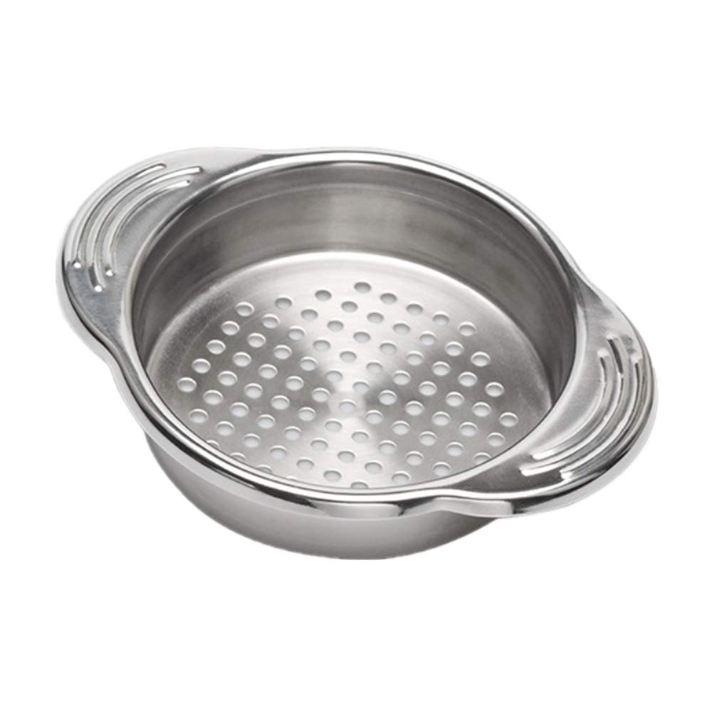 Sleek Stainless Steel Food Tuna Strainer Sieve Can Colander Press Lid Oil Drainer Remover For Daily Tuna, Vegetables, Beans And