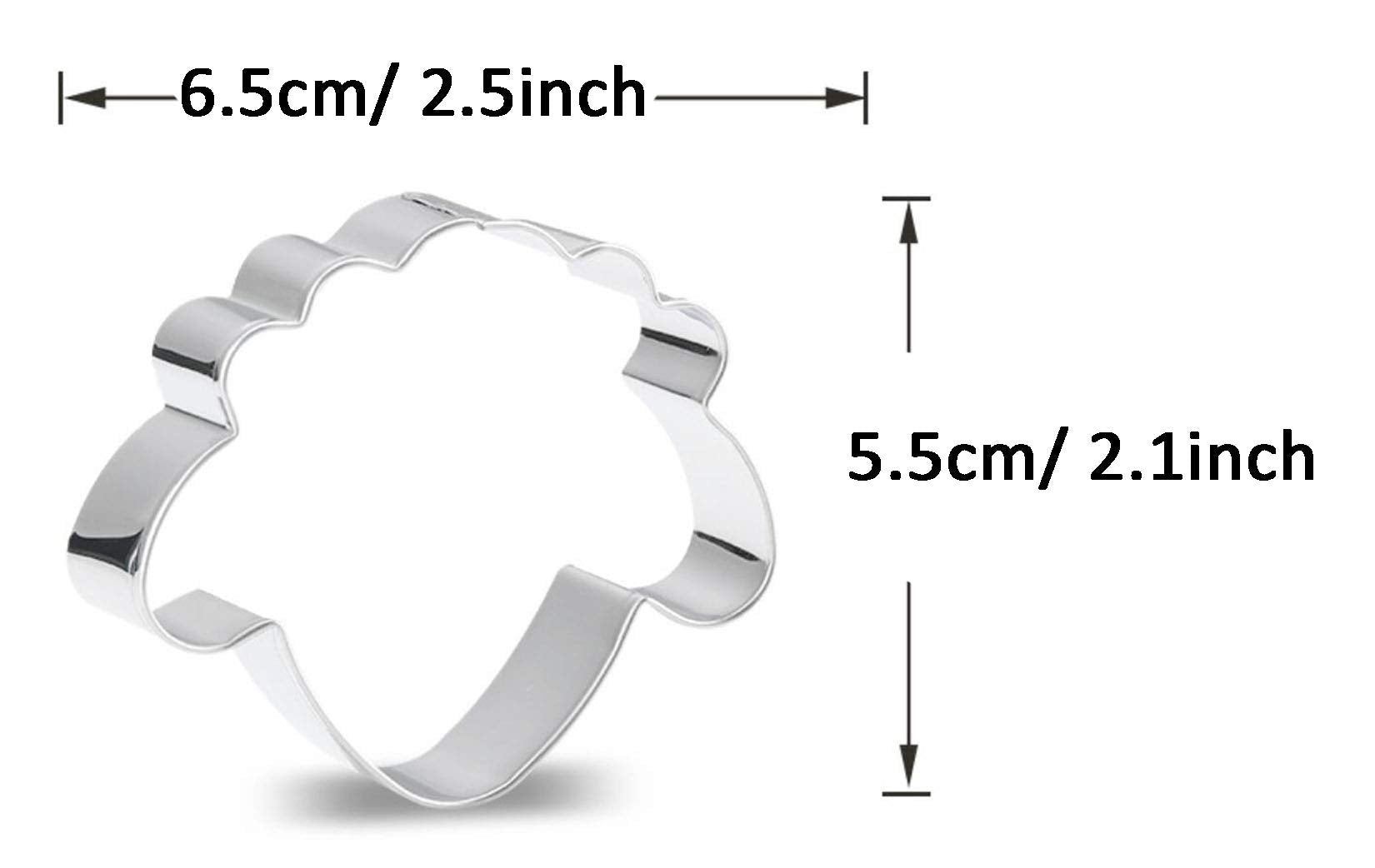Wjsyshop Cartoon Goat Sheep Head Cookie Cutter