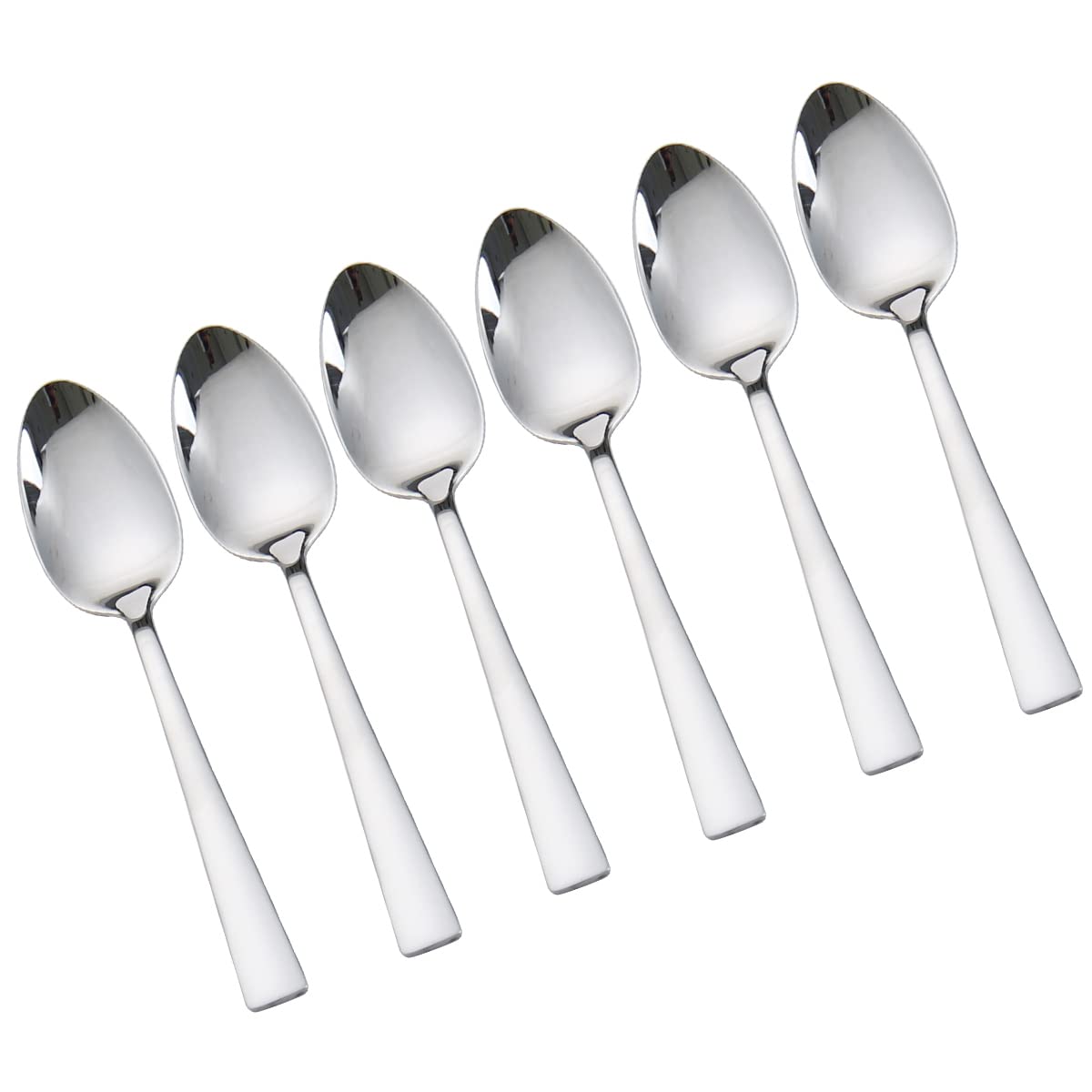 Faderic 6-Piece Dinner Spoons,Table Spoons Flatware Stainless Steel Mirror Polishing 7.08-Inch