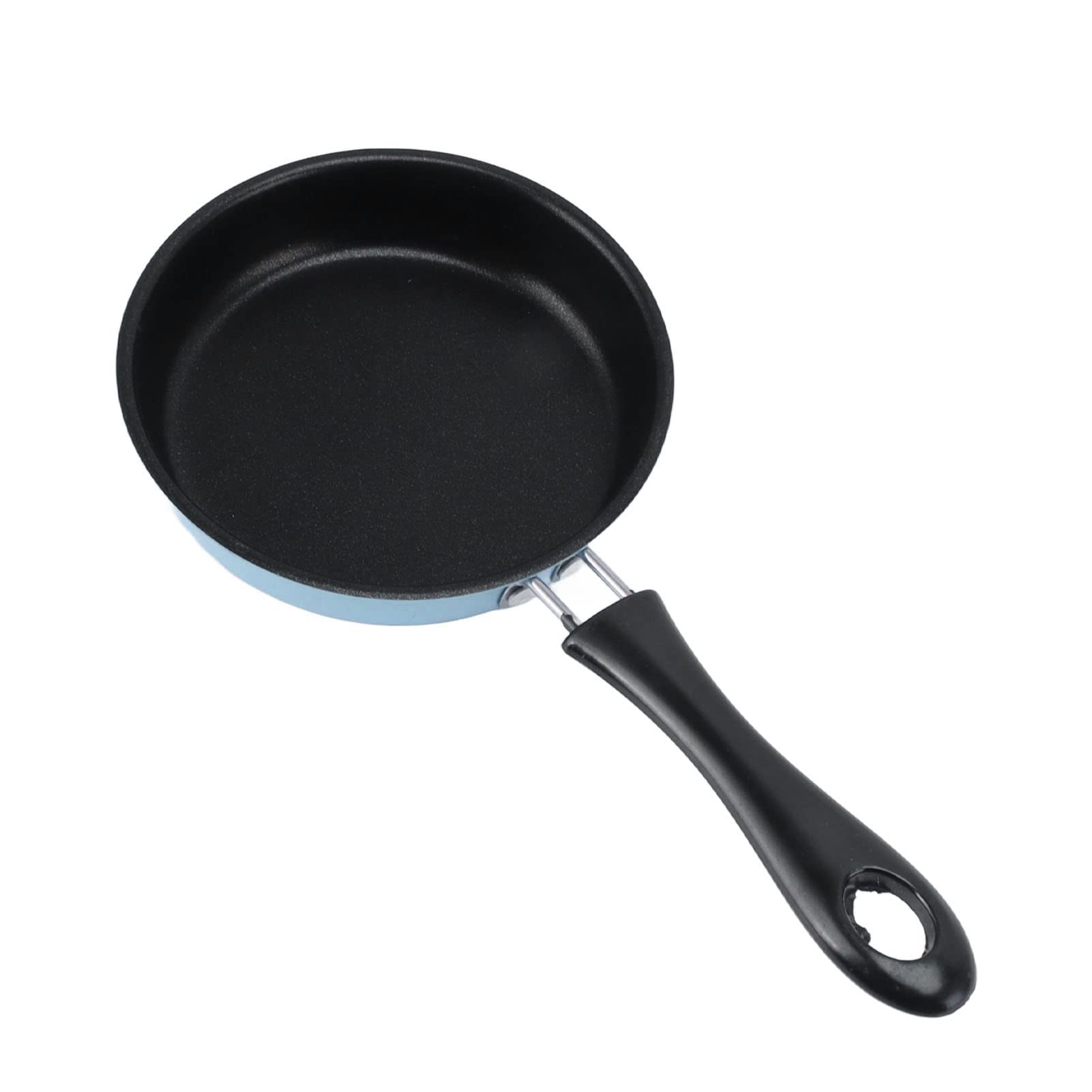 Cyrank Nonstick Mini Egg Pan, 4.7Inch One Egg Frying Pan Omelet Pan Single Egg Pan Stainless Steel Mini Skillet Induction Small