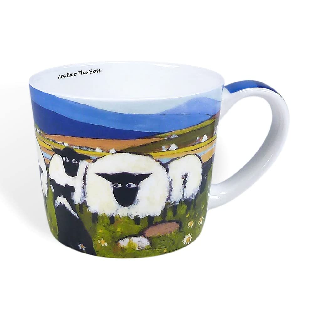 Thomas Joseph Tea Mug Are Ewe The Boss Mug Coffee Sheep New Bone China (11oz)
