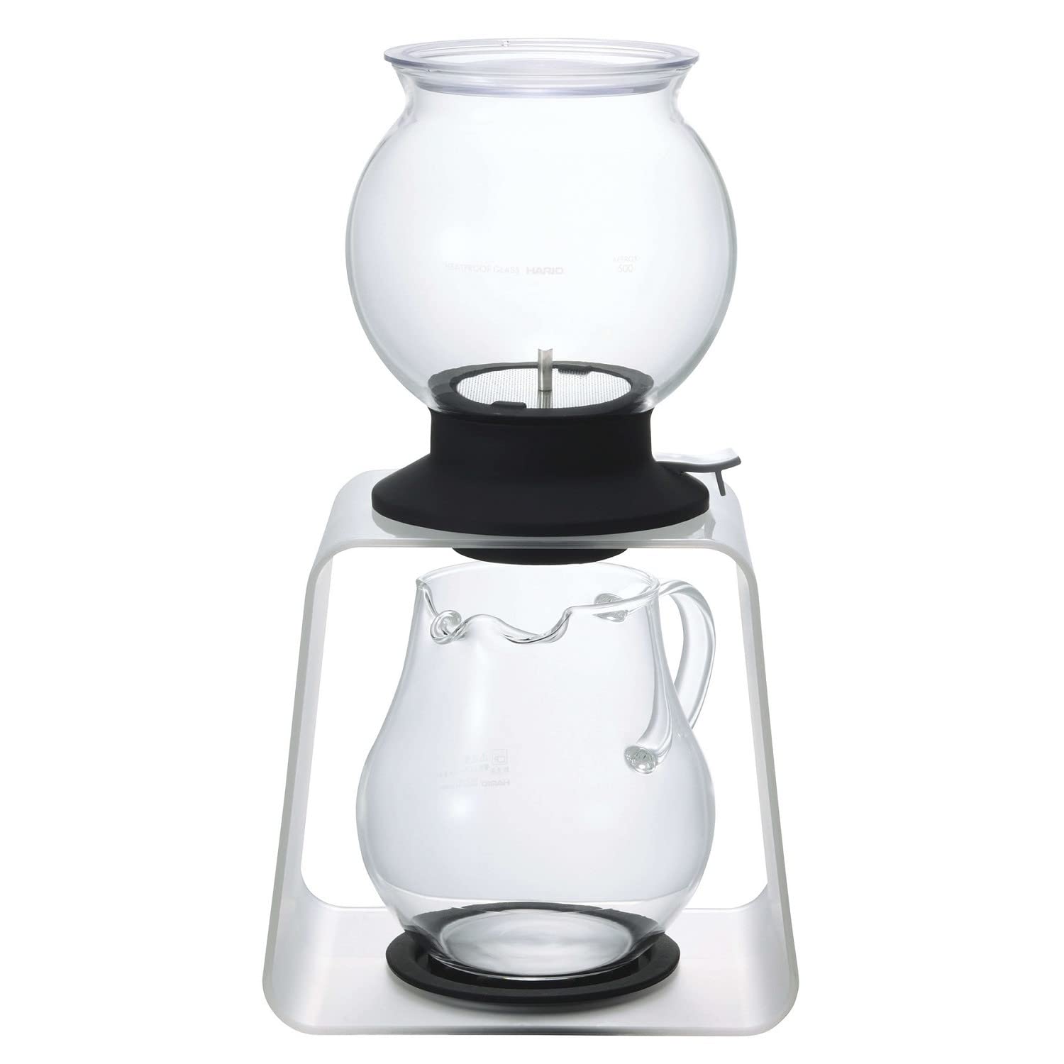 Hario ''Largo'' Glass Tea Dripper Set With Stand And Glass Server, 800Ml