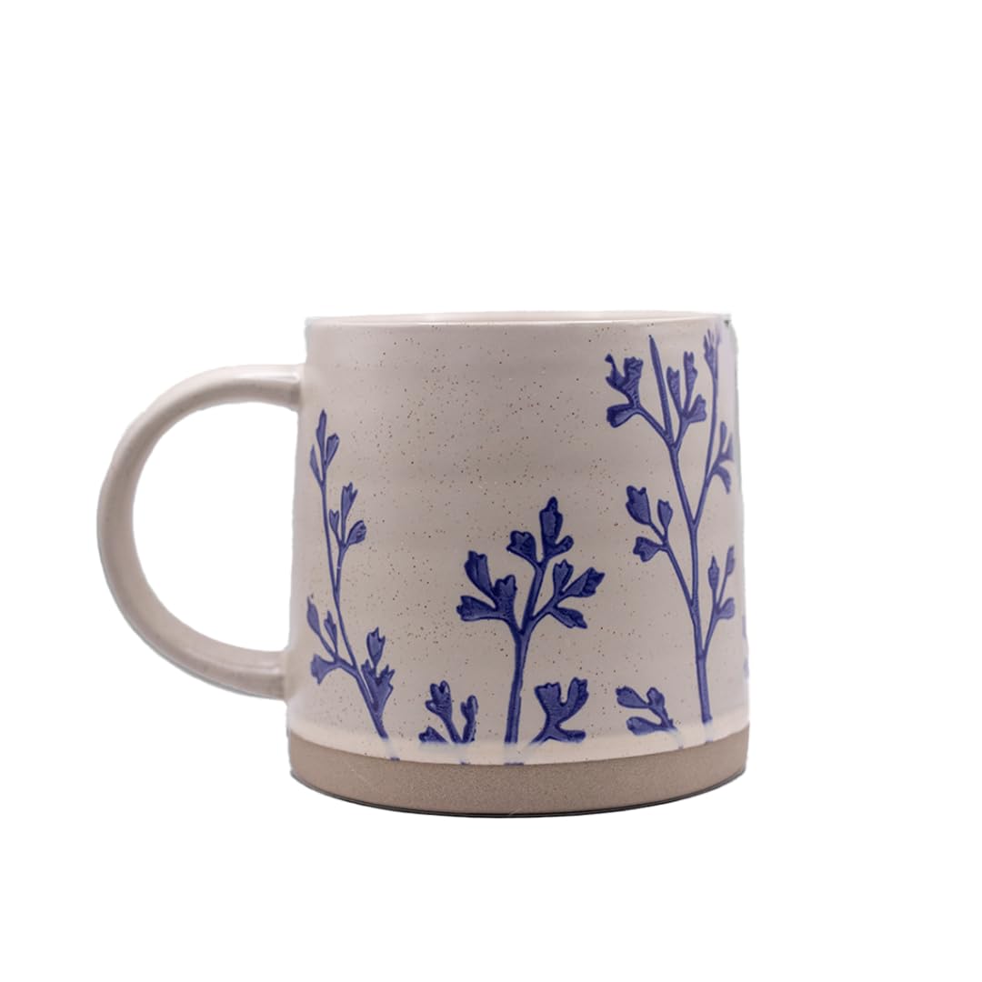 Handmade Ceramic Coffee Mug, 16 oz Coffee Cup, 450 ml | Heavy Mug Ideal for Green Tea or Coffee| Large Coffee Mug | Hand Painted