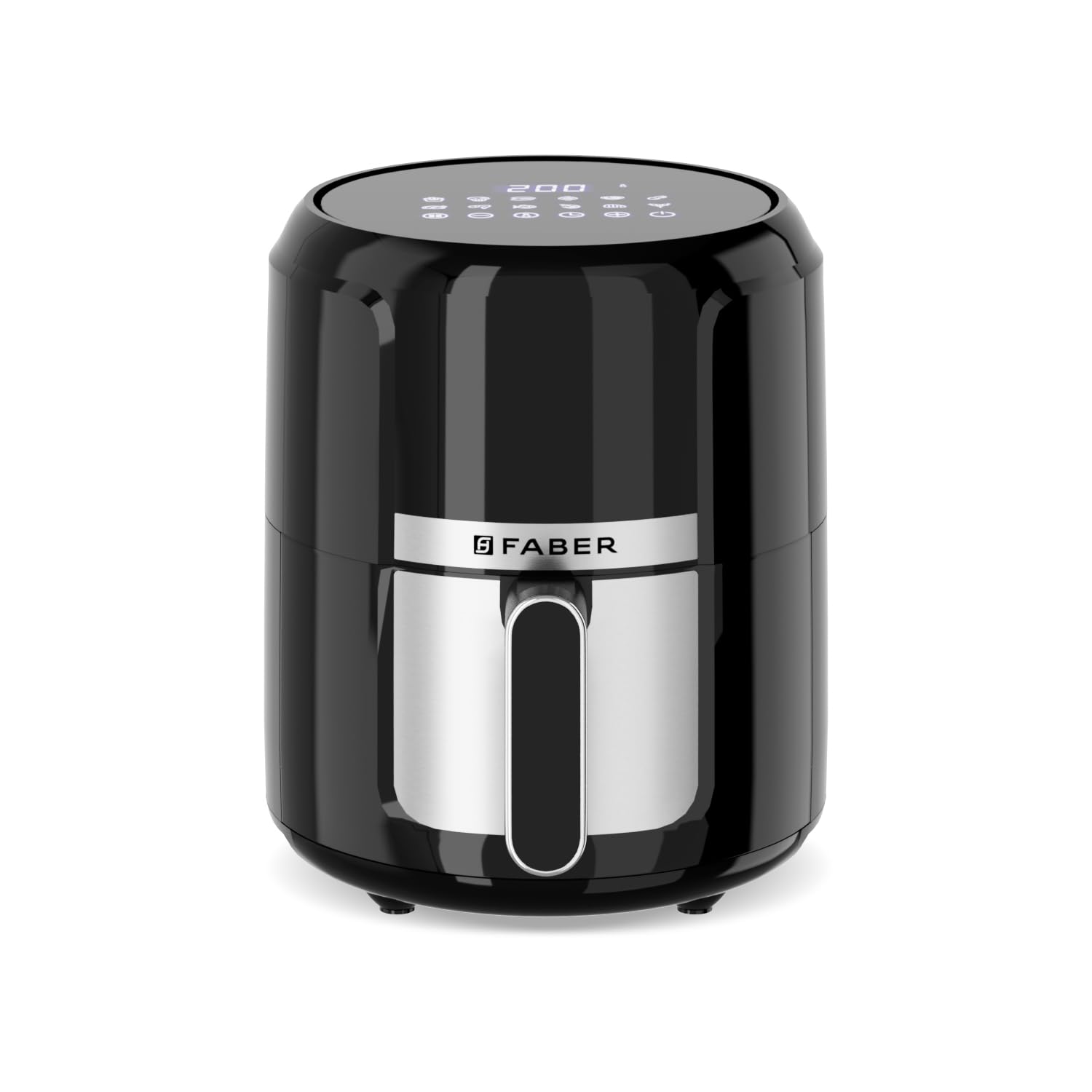 Faber 4L 1350W Digital Air Fryer| Fry, Bake, Roast, Toast, Defrost, Grill & Reheat| 85% Less Oil, 360 Air Cooking| 12-Preset Men