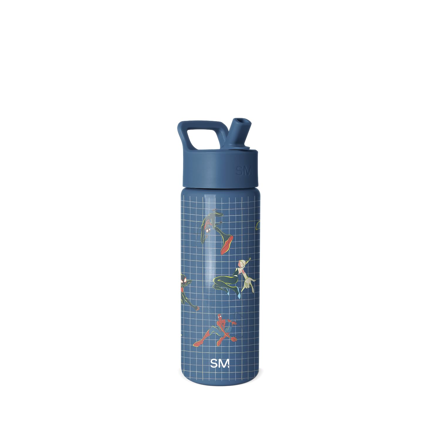 Simple Modern Marvel Spider Man Kids Water Bottle with Straw Lid | 18oz Insulated Stainless Steel Kids Tumbler & Spill Proof Tod
