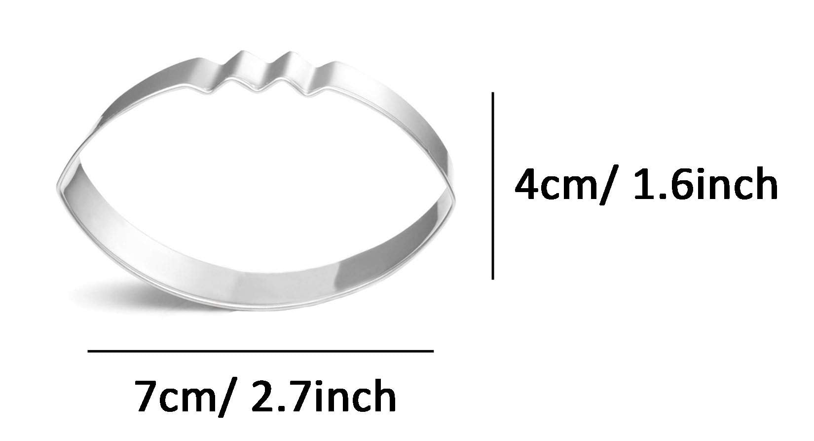 Wjsyshop Rugby American Football Shape Cookie Cutter - B