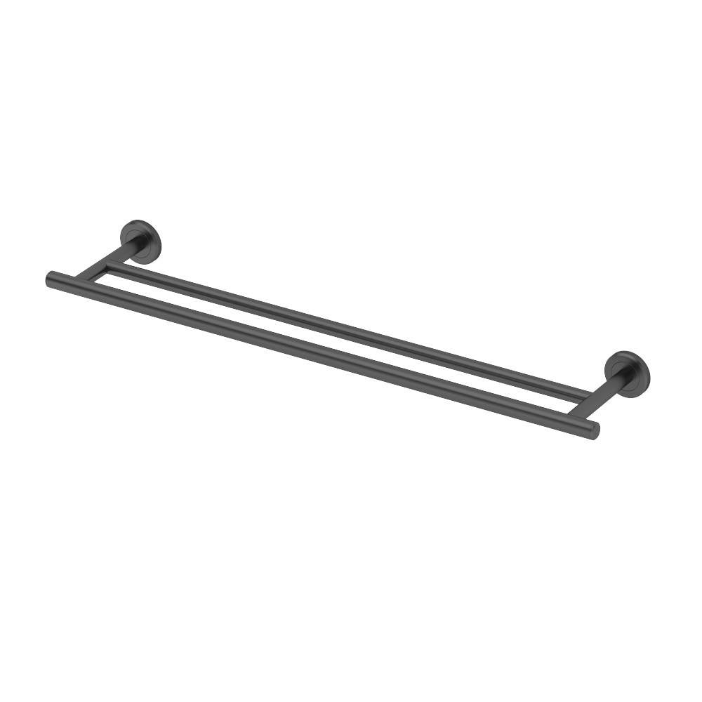 Gatco 4244Mx Latitude Ii 24'' Double Towel Bar, Matte Black