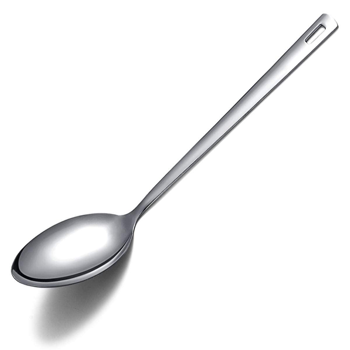 Cooking Spoon, Berglander Stainless Steel Solid Serving, Basting Spoon For Cooking, Kitchen Non-Stick And Heat Resistant, Dishwa