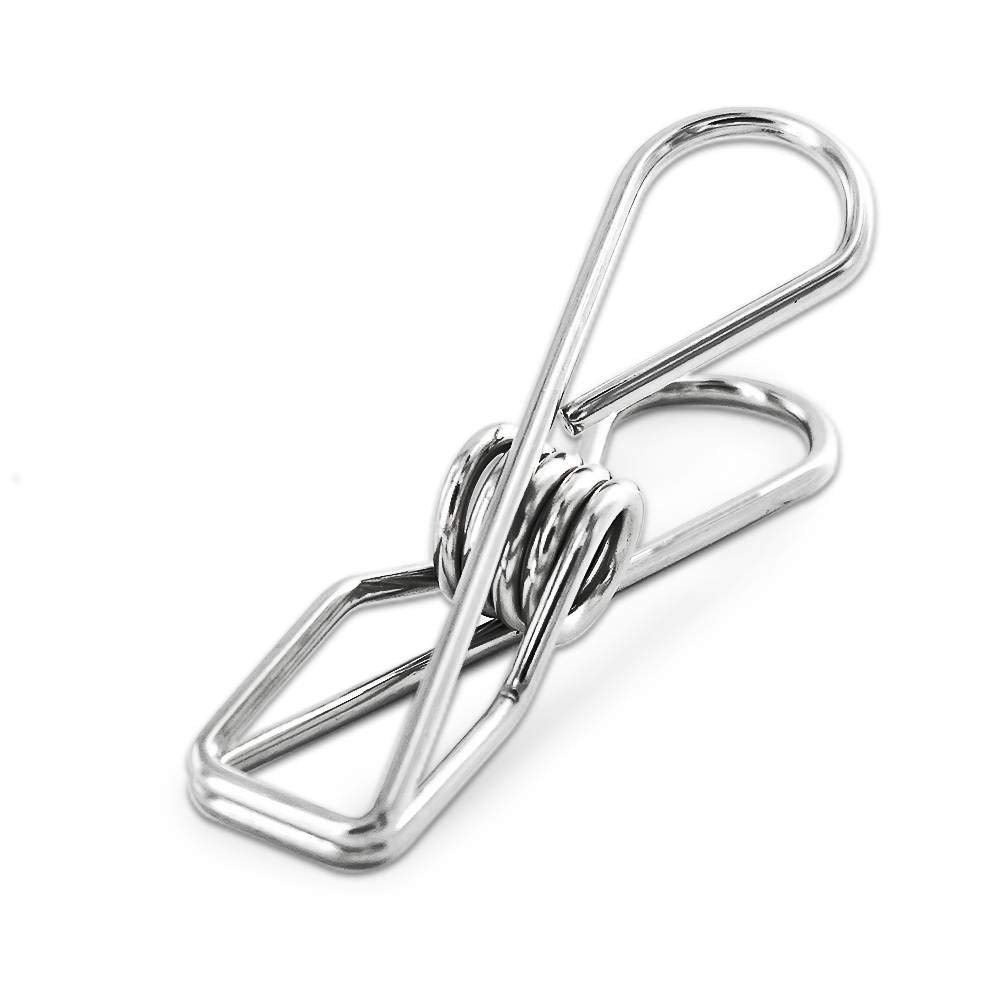 40 Pack Stainless Steel Small Clothes Pins Durable Clothes Pegs Multi-Purpose Metal Wire Utility Clips For Laundry Home Kitchen