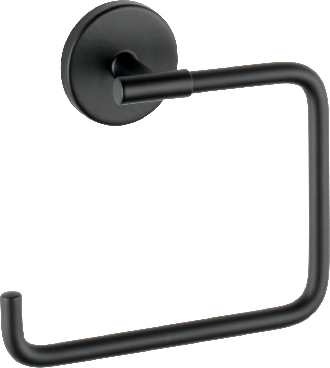 Delta Faucet 759460-Bl Wall Mounted Trinsic Towel Ring In Matte Black