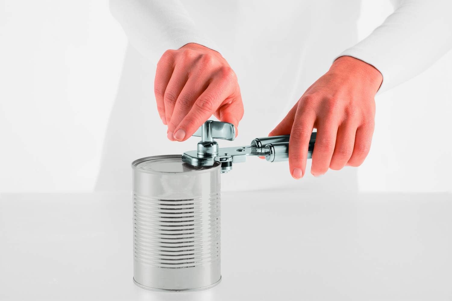 Rsle Stainless Steel Can Opener With Pliers Grip, 7-Inch
