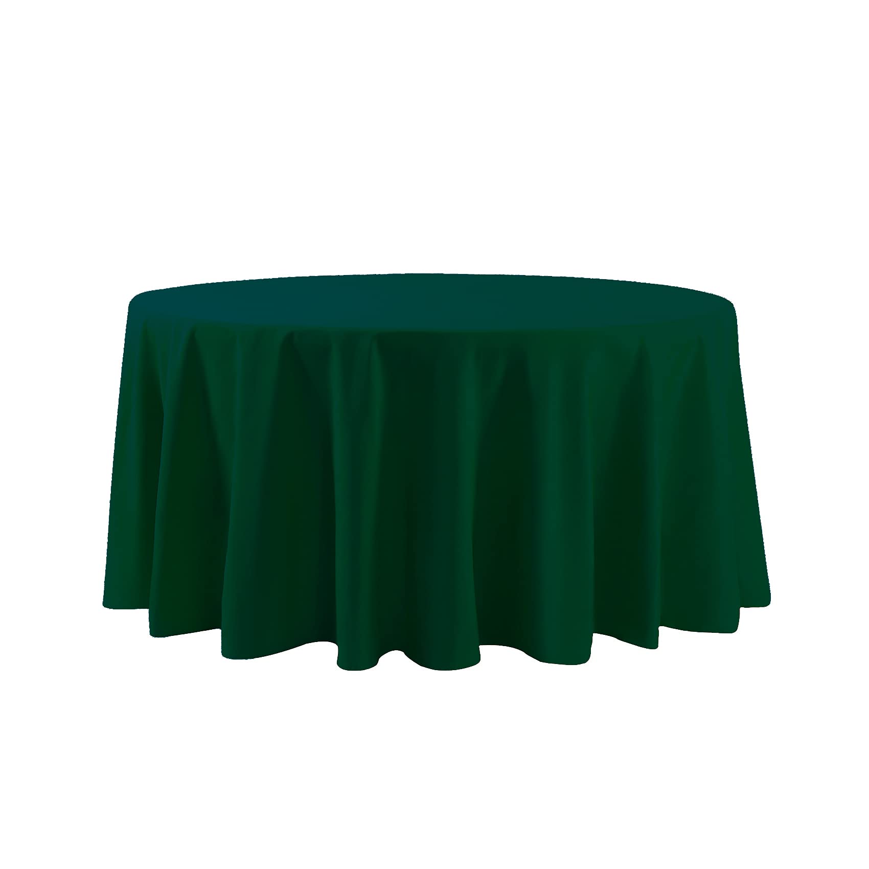 120 Inch Round Tablecloth Washable Polyester Table Cloth Decorative Table Cover For Wedding Party Dining Banquet(120 Inch, Hunte
