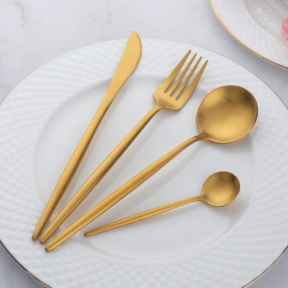 Buy&Use 12 Pcs Modern Stainless Steel Dinnerware Flatware Set, Reusable Popular Dinner Fork, Widely Use On Home, Restaurant, Par