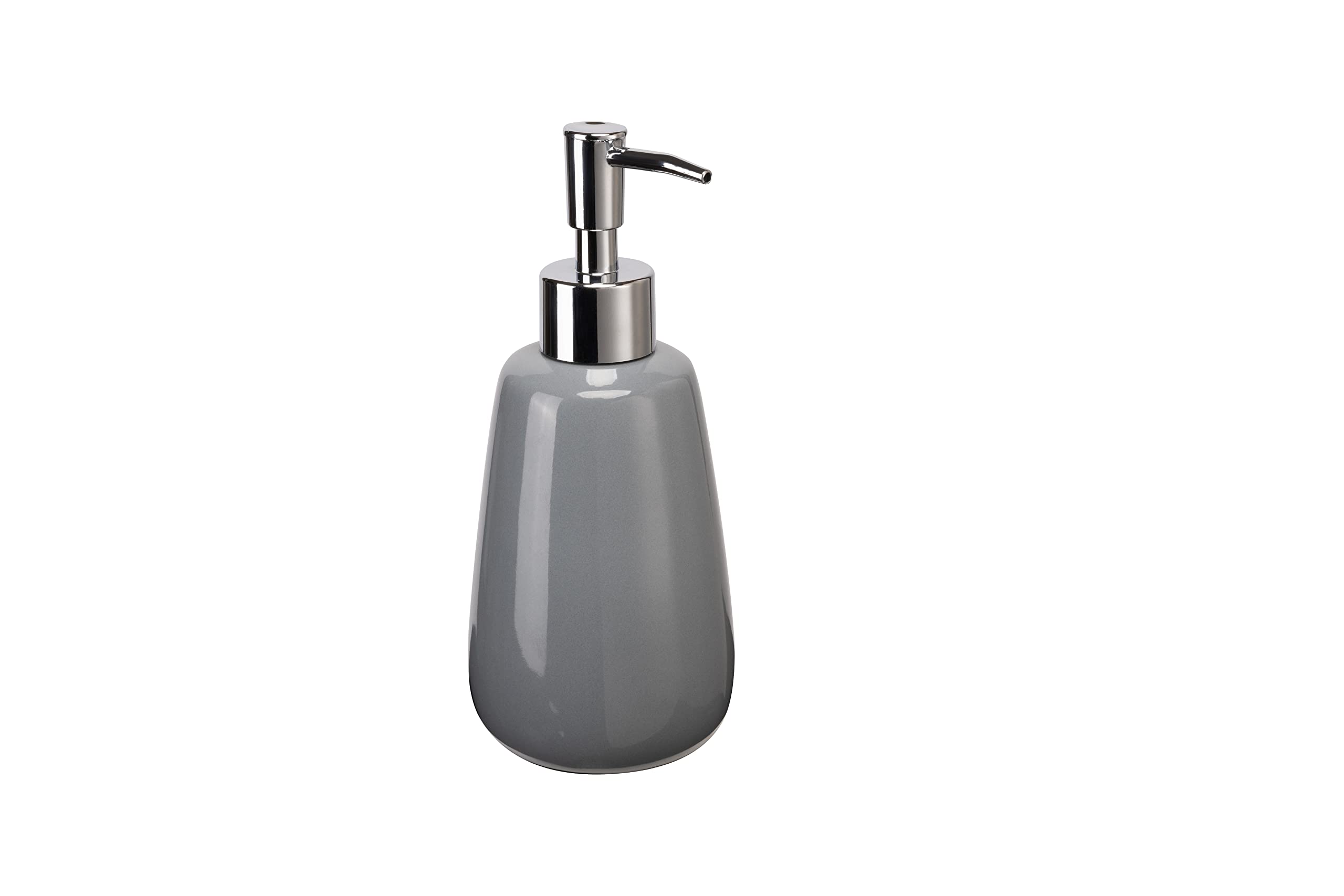 Hand Soap Dispenser Ceramics Bottles With Elegant Pump Top Bathroom Empty Shampoo Bottles 10Oz/300Ml Gray
