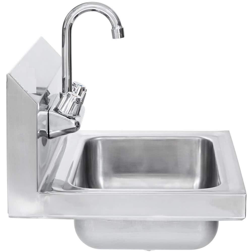 Commercial Stainless Steel Wall-Mount Hand Sink 12 X 12 - Nsf
