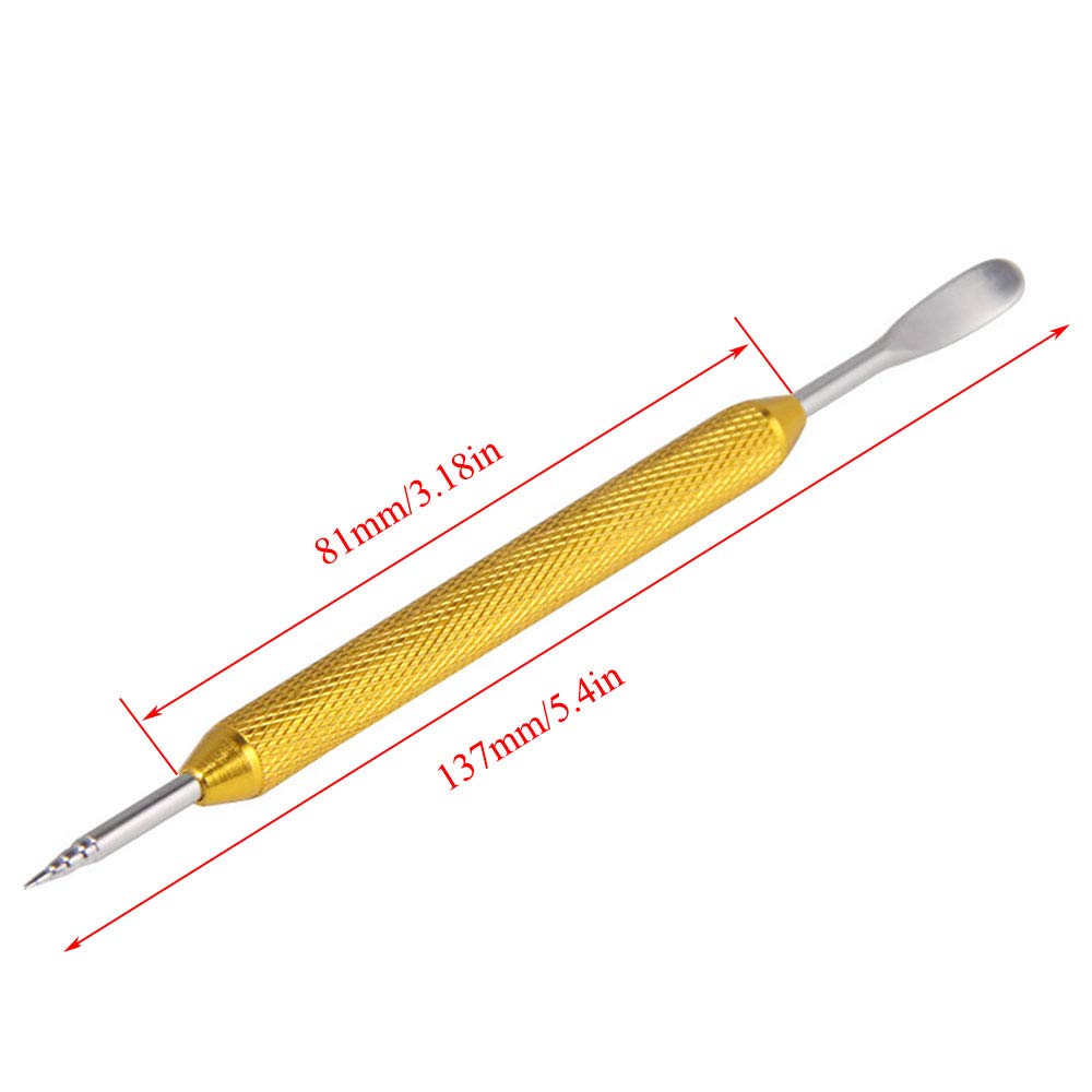 Pzrt Coffee Latte Art Pen Stainless Steel Cappuccino Latte Coffee Decorative Art Pen Fancy Cafe Tool, Gold