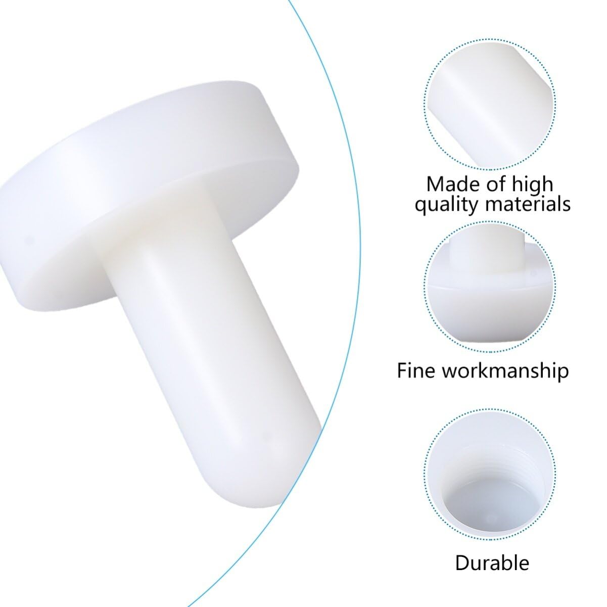 Hemoton Plastic Tart Pastry Tamper Pastry Double Ended Dough Tart Tamper Baking Tool Shaping Kitchen Tool
