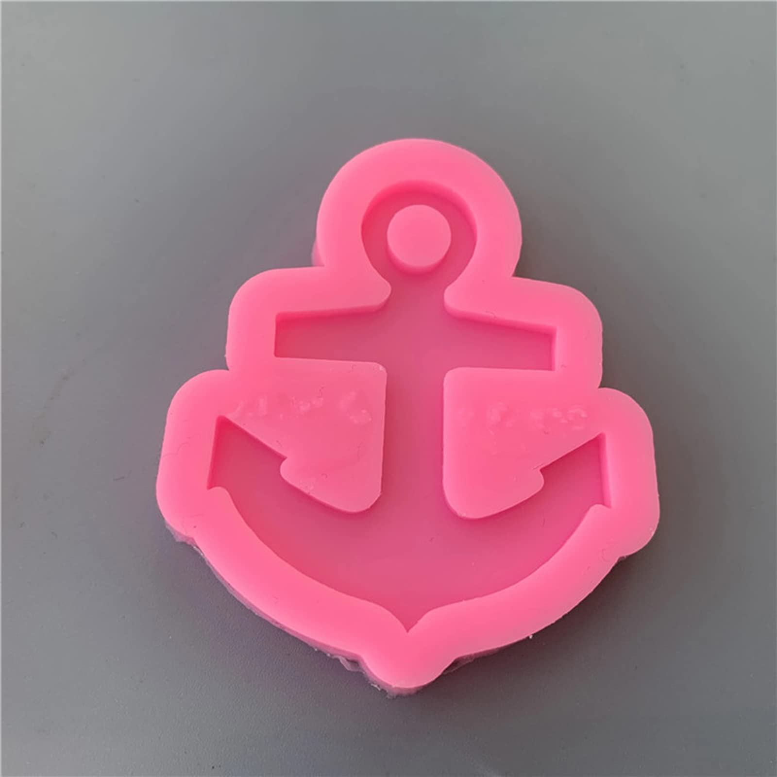 Anchor Shaped Silicone Molds Keychain With Hole Pendant Clay Mold For Diy Cake Topper Decoration Or Homemade Chocolate Gummy Can