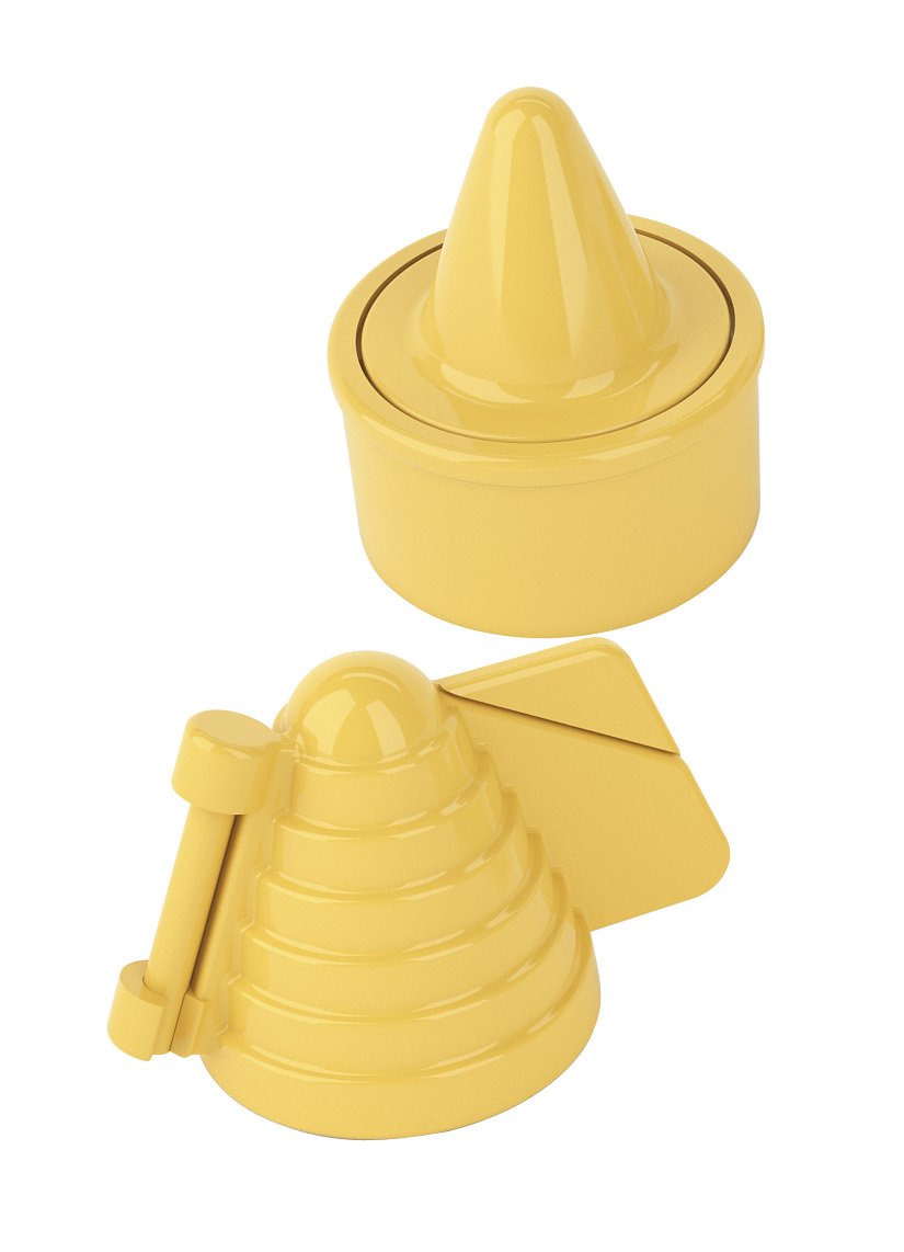 Tescoma Beehive Mould, Beehive Cookie Stamp, Yellow