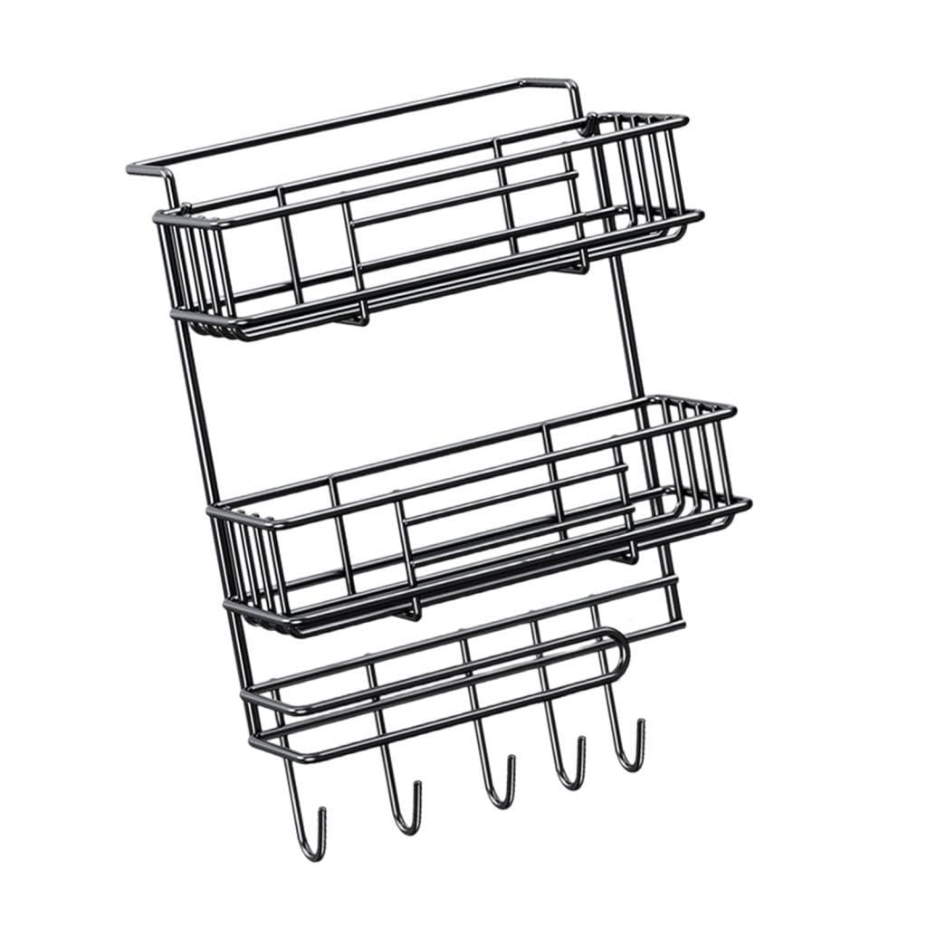 The Style Sutra Fridge Side Rack Multifnctional Space Saving Spice Storage Rack For Bathroom 2 Layer