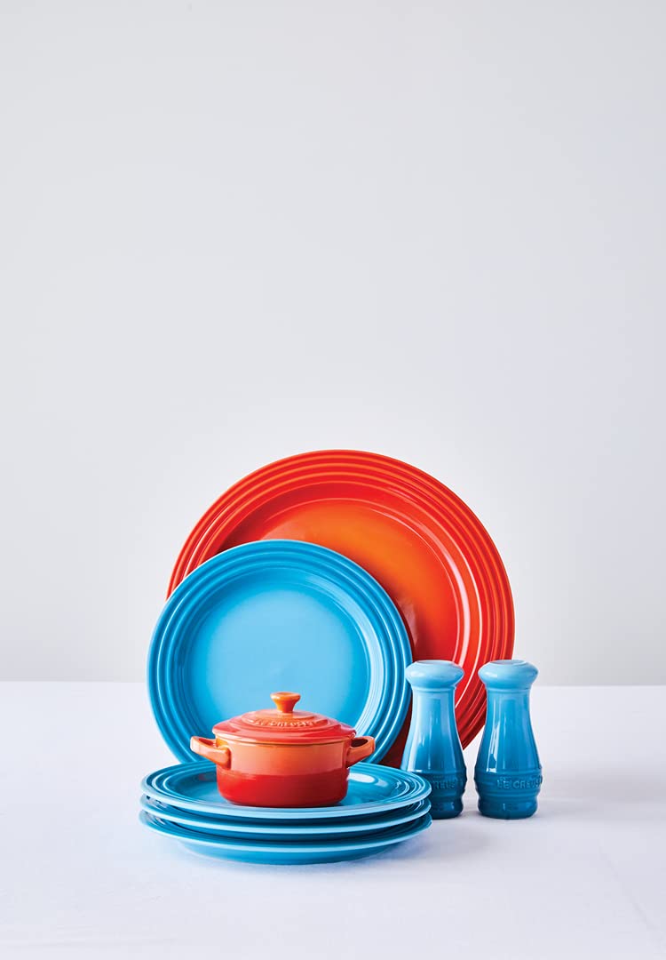 Le Creuset Stoneware Salt & Pepper Shakers Set Of 2, 4 Oz. Each, Caribbean