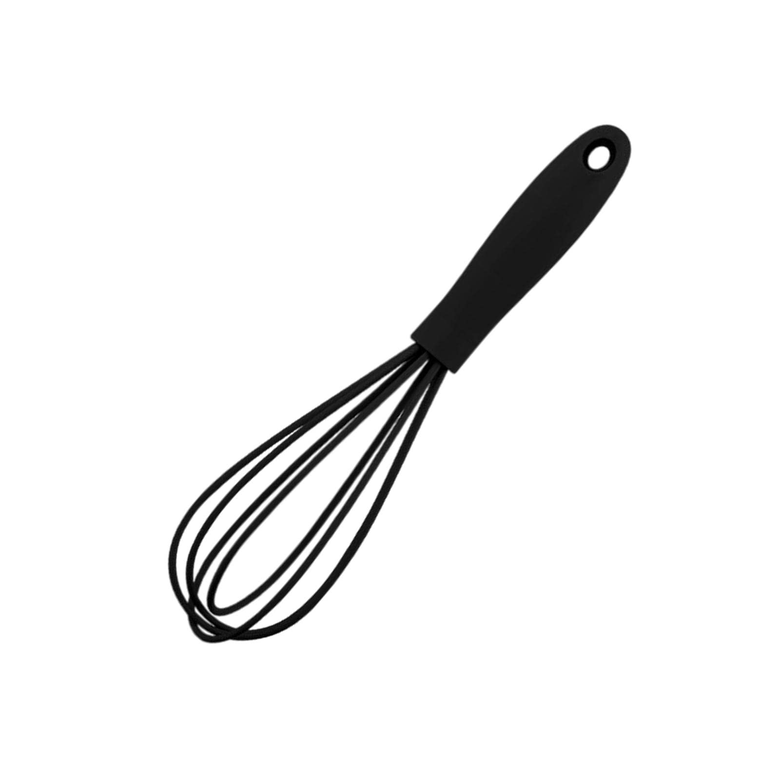 ZoomellaSilicone Whisk Kitchen Utensil Non Scratch Mixer Egg Beater Frothing Black|Pottery Tools & Sets|Crafts