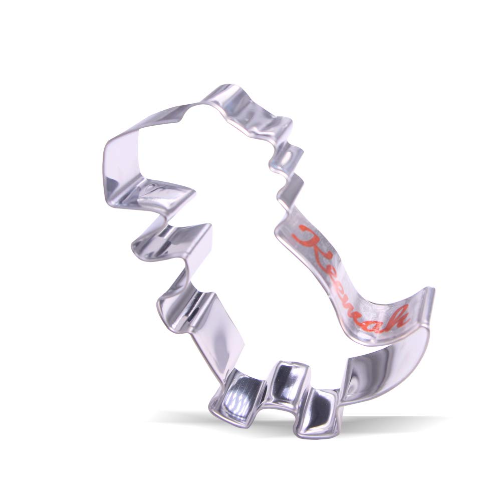 Keewah 4 Inch Tyrannosaurus Rex Dinosaur Cookie Cutter - Stainless Steel