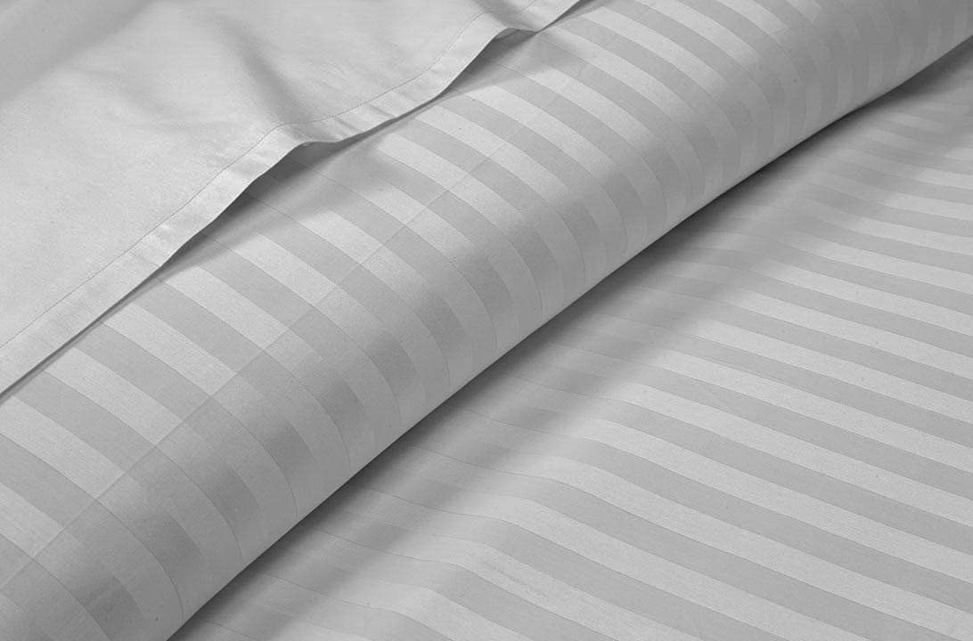 All Season Comfort & LongLasting,600 Threads Counts 3 Pcs Bed Sheet Sets  1 Flat Bedsheet 100% Cotton & 2 Pcs Ultra Soft & Coo