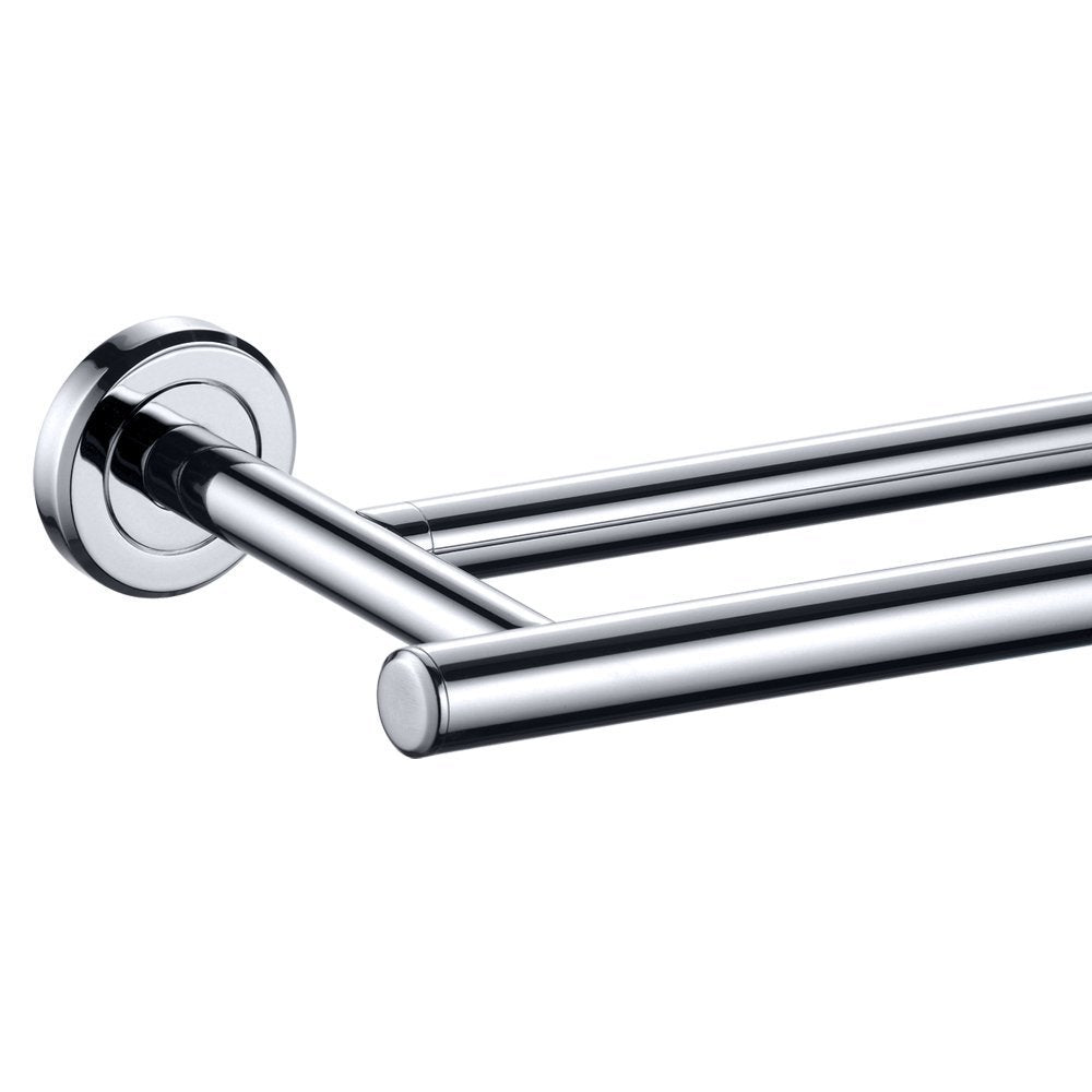 Gatco 4244 Latitude Ii 24'' Double Towel Bar, Chrome