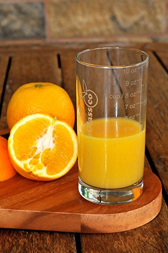 MeasureGlass Engraved Measuring Glass - 10.25oz Transparent Glass, Model COMINHKPR68793