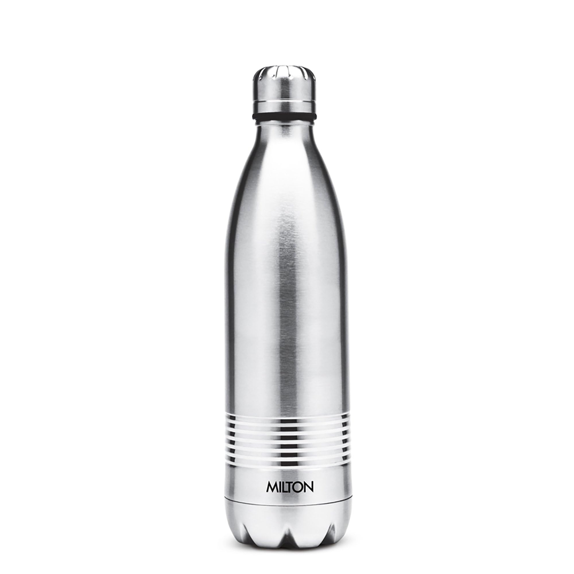 Milton Duo DLX 500 Thermosteel 24 Hours Hot and Cold Water Bottle, 1 Piece, 500 ml, Silver | Leak Proof | Office Bottle | Gym | 