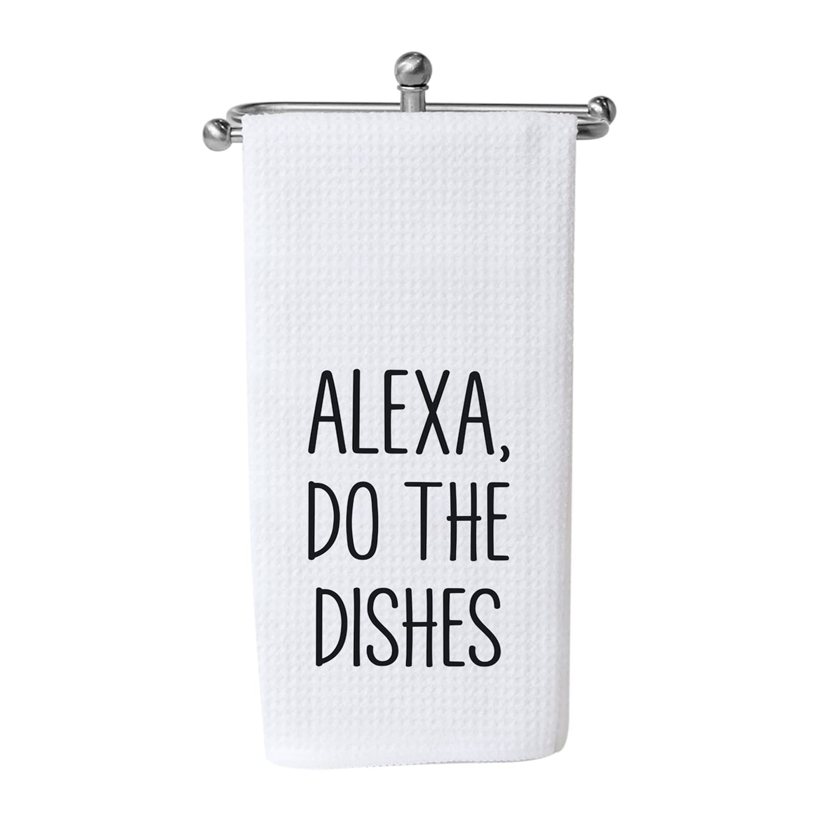 Wcgxko Funny Kitchen Towel Alexa Do The Dishes Housewarming Gift Hostess Gift (Do The Dishes Alexa)