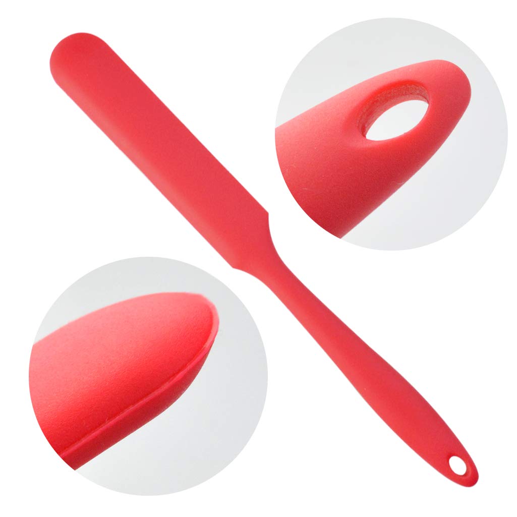 4Pcs Silicone Spatula Set Heat Resistant Cake Cream Butter Spatulas Mixing Batter Scraper Non-Stick Flexible Baking Cooking Tool