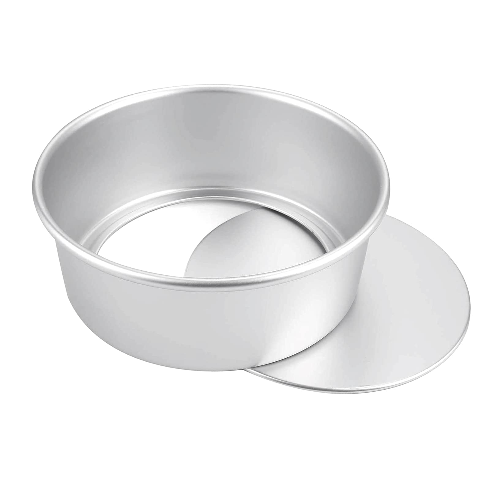 Bezall 8 Inch Round Cake Pan, Non-Stick Cake Baking Pans With Removable Bottom, Aluminum Cheesecake Pan Chiffon Cake Mould