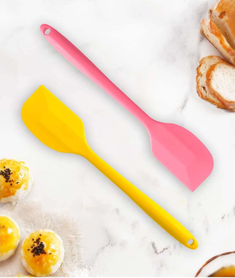 Kitchenfest Full Silicone Spatula, 11Inch, Nonstick Heat Resistant, BpaFree For Pastry, Cake Mixer, Decorating, Cooking, Bakin